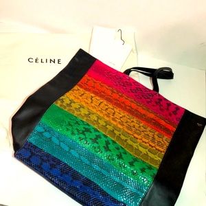 🚫SOLD🚫New! Céline VerticalCabasAyers PatchworkPython Bag
